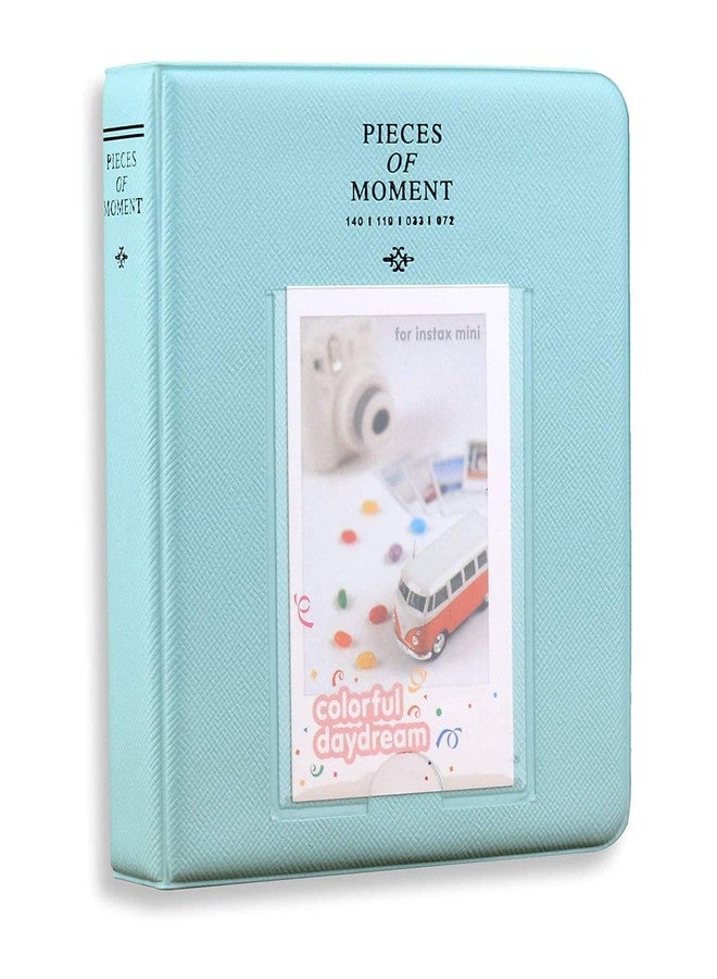 Stela [In-stax Mini 64 page Photo Album] Pieces of Moment Book Album Compatible for Films of Fujiflm In-stax Mini 7s 8 8+ 9 25 26 50s 70 90 10 11 30 55 20 50 7 LiPlay & Hello kitty (Ice Blue) - Image 1